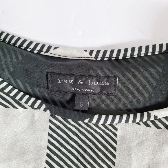 RAG & BONE Harper Green Plaid Silk Tank S - Picture 3 of 8